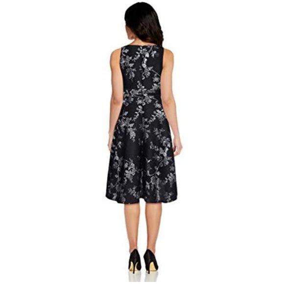 ADRIANNA PAPELL Pleated Bodice Wrap Hi-Lo Jacquard Mikado Dress Sz 2 NWT $229 - Picture 2 of 4